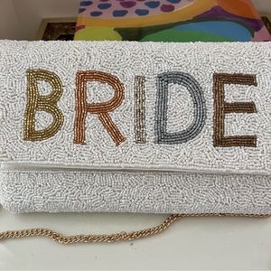 New with tags— Beaded Bridal purse clutch shoulder bag || Wedding Bride